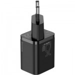 Огляд Зарядний пристрій Baseus 1xUSB 25W (USB-C) + Cable Type-C black (TZCCSUP-L01): характеристики, відгуки, ціни.