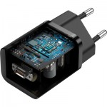 Огляд Зарядний пристрій Baseus 1xUSB 25W (USB-C) + Cable Type-C black (TZCCSUP-L01): характеристики, відгуки, ціни.