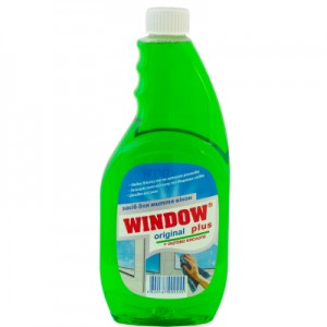 Огляд Засіб для миття скла Window Plus З оцтовою кислотою запаска 500 мл (4820167000455): характеристики, відгуки, ціни.