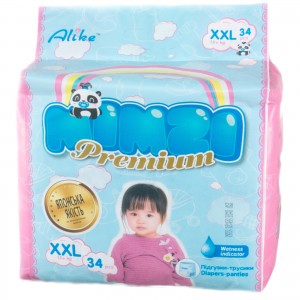 Підгузки Mimzi XXL 15+ кг 34 шт. (MPXXL34) (4820209800159)