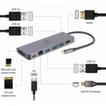 Огляд Концентратор Cablexpert USB-C 5-in-1 (A-CM-COMBO5-05): характеристики, відгуки, ціни.