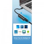 Огляд Перехідник USB3.1 Type-C to Ethernet RJ45 1000 Mb Gigabit Vention (CFBBB): характеристики, відгуки, ціни.