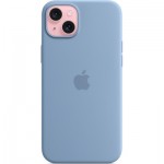 Огляд Чохол до мобільного телефона Apple iPhone 15 Plus Silicone Case with MagSafe Winter Blue (MT193ZM/A): характеристики, відгуки, ціни.