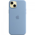 Огляд Чохол до мобільного телефона Apple iPhone 15 Plus Silicone Case with MagSafe Winter Blue (MT193ZM/A): характеристики, відгуки, ціни.
