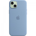 Огляд Чохол до мобільного телефона Apple iPhone 15 Plus Silicone Case with MagSafe Winter Blue (MT193ZM/A): характеристики, відгуки, ціни.