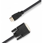 Огляд Кабель мультимедійний HDMI to DVI 3.0m Single Link 18+1 Premium Prologix (PR-HDMI-DVI-P-01-30-3m): характеристики, відгуки, ціни.