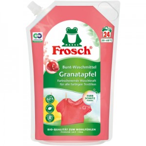 Огляд Гель для прання Frosch Гранат 1.8 л (4001499960222): характеристики, відгуки, ціни.