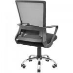 Огляд Офісне крісло Richman Робін Хром Піастра Сітка чорна + сіра (ADD0003071): характеристики, відгуки, ціни.
