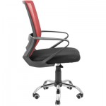 Огляд Офісне крісло Richman Робін Хром Піастра Сітка чорна + червона (ADD0003199): характеристики, відгуки, ціни.