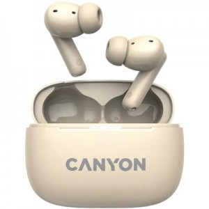 Огляд Навушники Canyon TWS-10 OnGo ANC ENC Beige (CNS-TWS10BG): характеристики, відгуки, ціни.