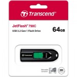 Огляд USB флеш накопичувач Transcend 64GB JetFlash 790C Black USB 3.1 Type-C (TS64GJF790C): характеристики, відгуки, ціни.