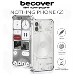 Огляд Чохол до мобільного телефона BeCover Anti-Shock Nothing Phone (2) Clear (711792): характеристики, відгуки, ціни.