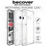 Огляд Чохол до мобільного телефона BeCover Anti-Shock Nothing Phone (2a) Clear (711793): характеристики, відгуки, ціни.
