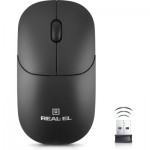 Огляд Мишка REAL-EL RM-313W Wireless Black (EL123200042): характеристики, відгуки, ціни.