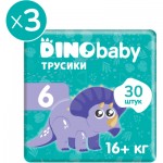 Огляд Підгузки Dino Baby трусики Розмір 6 .916+ кг) 30 шт х 3 пачки (2000998941154): характеристики, відгуки, ціни.