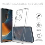 Огляд Чохол до мобільного телефона BeCover Motorola Edge 50 Fusion Transparancy (712743): характеристики, відгуки, ціни.