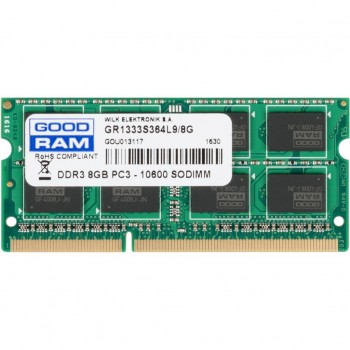 Модуль для ноутбука SoDIMM DDR3 8GB 1333 MHz Goodram (GR1333S364L9/8G)