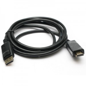 Огляд Кабель мультимедійний DisplayPort to HDMI PowerPlant (KD00AS1237): характеристики, відгуки, ціни.