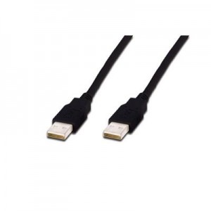 Огляд Дата кабель USB 2.0 AM/AM 1.8m Digitus (AK-300100-018-S): характеристики, відгуки, ціни.