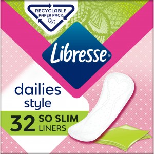 Огляд Щоденні прокладки Libresse Dailies Style 32 шт. (7322540758191/7322540083934): характеристики, відгуки, ціни.