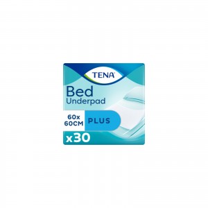 Огляд Пелюшки для малюків Tena Bed Plus 60x60 см 30 шт (7322540800746): характеристики, відгуки, ціни.