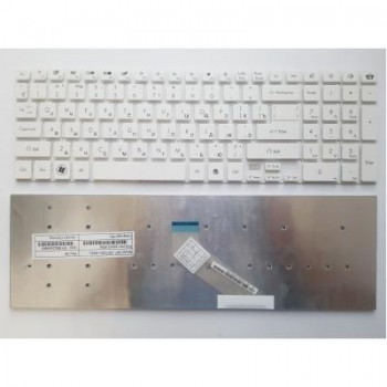 Клавіатура ноутбука Packard Bell NV50/NV51/NV53/NV55/F4211/P5WS0/TX69 белая RU (A43593)