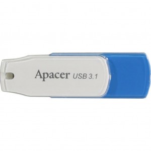 Огляд USB флеш накопичувач Apacer 64GB AH357 Blue USB 3.1 (AP64GAH357U-1): характеристики, відгуки, ціни.