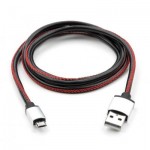 Огляд Дата кабель USB 2.0 AM to Micro 5P 1m pu leather black Vinga (VCPDCMLS1BK): характеристики, відгуки, ціни.