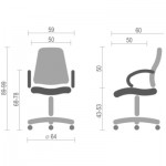 Огляд Офісне крісло Аклас Фіджі NEW CH TILT Чорне (00054): характеристики, відгуки, ціни.