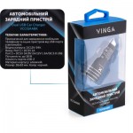 Огляд Зарядний пристрій Vinga QC3 Quick Dual USB Car Charger aluminium 18W Max (VCCQAABK): характеристики, відгуки, ціни.