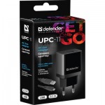 Огляд Зарядний пристрій Defender UPС-11 1xUSB,5V/2.1А, кабель micro-USB (83556): характеристики, відгуки, ціни.