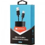 Огляд Дата кабель USB 2.0 AM to Type-C 1.0m black Canyon (CNE-USBC1B): характеристики, відгуки, ціни.