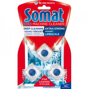 Огляд Очищувач для посудомийних машин Somat Machine Cleaner 60 г (9000100999786): характеристики, відгуки, ціни.