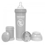 Огляд Пляшечка для годування Twistshake антиколькова 330 мл, сіра (69875): характеристики, відгуки, ціни.