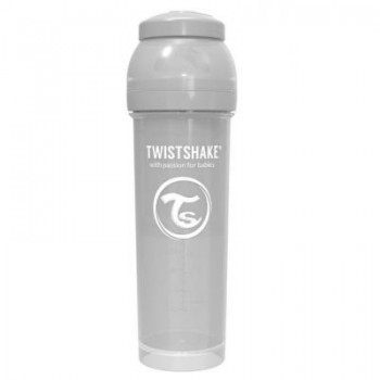 Пляшечка для годування Twistshake антиколькова 330 мл, сіра (69875)
