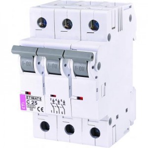 Огляд Автоматичний вимикач ETI ETIMAT 6 3p C 25А (6 kA): характеристики, відгуки, ціни.