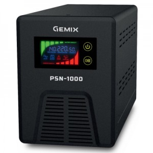 Огляд Пристрій безперебійного живлення Gemix PSN-1000: характеристики, відгуки, ціни.