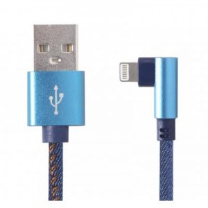 Огляд Дата кабель USB 2.0 AM to Lightning 1.0m corner Cablexpert (CC-USB2J-AMLML-1M-BL): характеристики, відгуки, ціни.