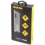 Огляд Концентратор Maxxter USB 3.0 Type-C 4 ports grey (HU3С-4P-02): характеристики, відгуки, ціни.