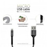 Огляд Дата кабель USB 2.0 AM to Micro 5P 0.2m Intaleo (1283126495632): характеристики, відгуки, ціни.