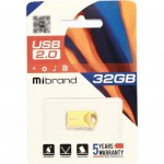Огляд USB флеш накопичувач Mibrand 32GB Hawk Gold USB 2.0 (MI2.0/HA32M1G): характеристики, відгуки, ціни.