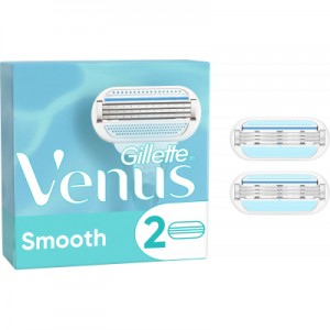 Огляд Змінні касети Gillette Venus Smooth 2 шт. (7702018490943/7702018495078): характеристики, відгуки, ціни.