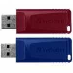 Огляд USB флеш накопичувач Verbatim 2x32GB Store'n'Go Slider Red/Blue USB 2.0 (49327): характеристики, відгуки, ціни.