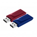 Огляд USB флеш накопичувач Verbatim 2x32GB Store'n'Go Slider Red/Blue USB 2.0 (49327): характеристики, відгуки, ціни.