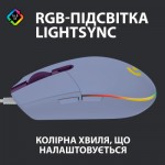 Огляд Мишка Logitech G102 Lightsync Lilac (910-005854): характеристики, відгуки, ціни.