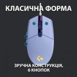 Огляд Мишка Logitech G102 Lightsync Lilac (910-005854): характеристики, відгуки, ціни.