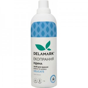 Огляд Гель для прання DeLaMark Delicate 1 л (4820152331144): характеристики, відгуки, ціни.
