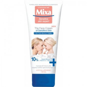 Крем для обличчя Mixa для всієї родини для чутливої шкіри 100 мл (3600551032030)