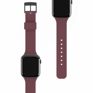 Огляд Ремінець для смарт-годин Uag [U] для Apple Watch 44/42 [U] Dot Silicone, Aubergine (19249K314747): характеристики, відгуки, ціни.