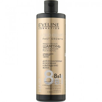 Шампунь Eveline Cosmetics Міцелярний для прискорення росту волосся 400 мл (5901761996487)